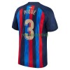 Maillot de Supporter FC Barcelone Pique 3 Domicile 2022-23 Pour Homme